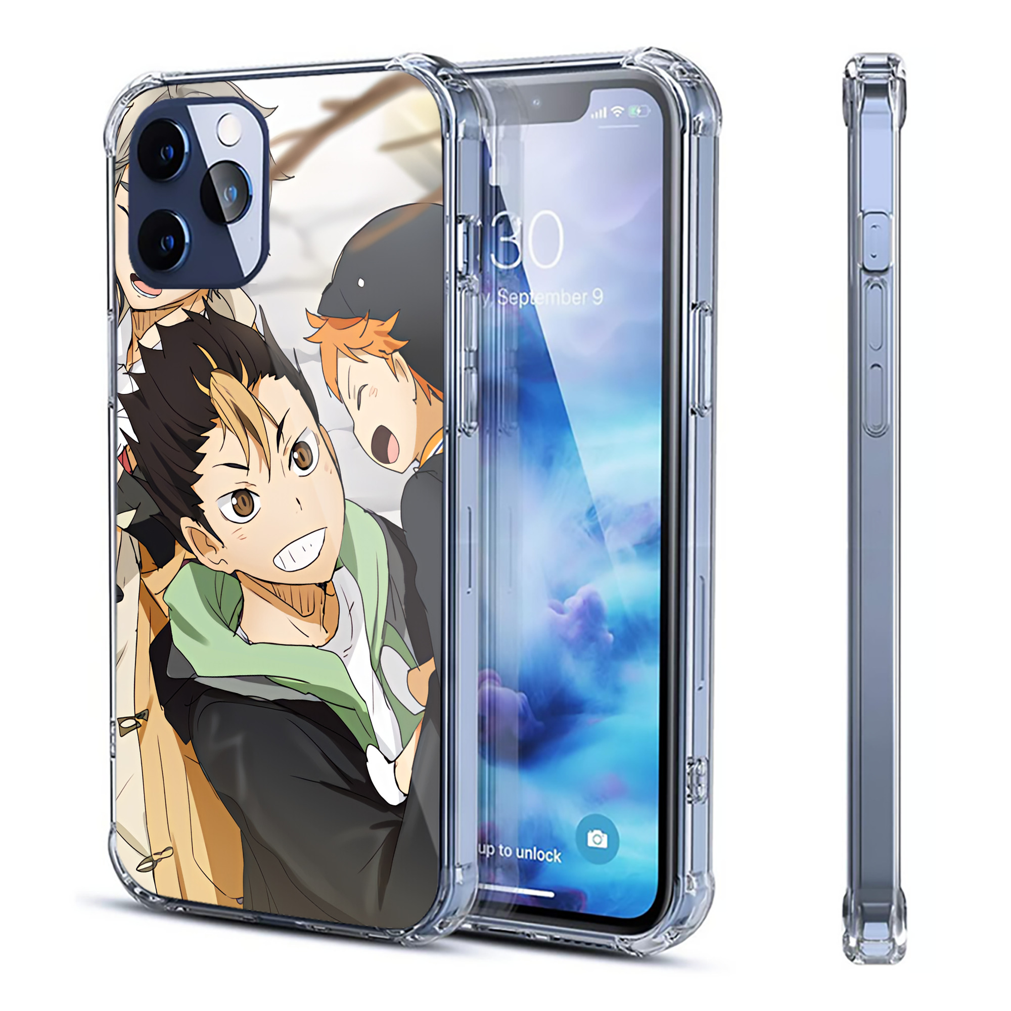 （画像用） ハイキュー!! Haikyu!! 【iPhone 12シリーズ対応】透明スマホケース（クリアソフトケース）